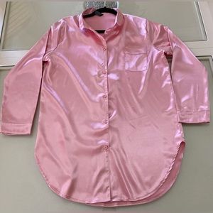 Pink  silk nightgown size M
